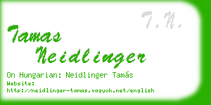 tamas neidlinger business card
